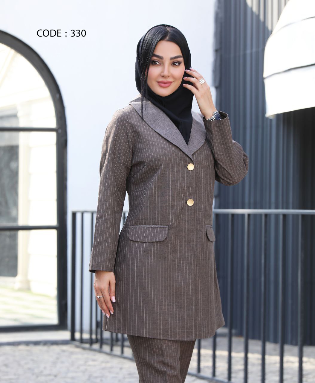 مانتو شلواراداری کد330ترک لند