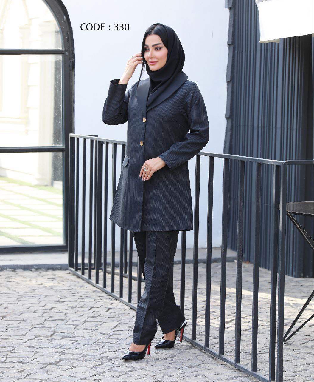 مانتو شلواراداری کد330ترک لند