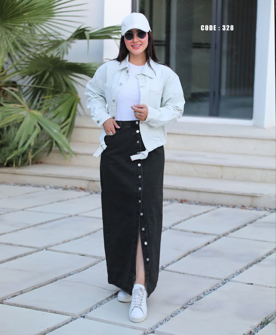 ست کت ودامن جین  ترک لند328