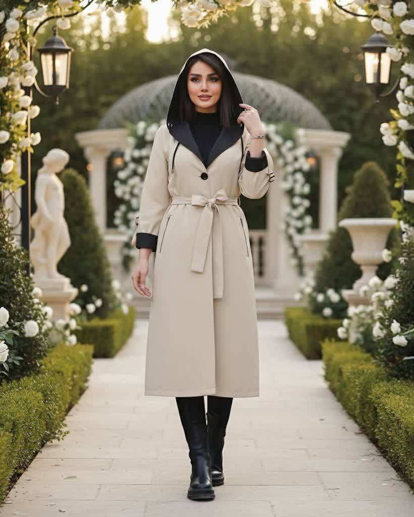 بارانی کلاهدار ترک لندکد316